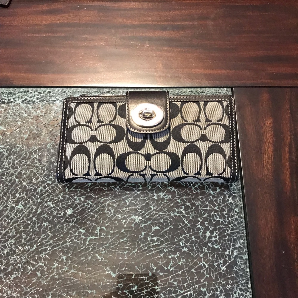Coach checkbook wallet
